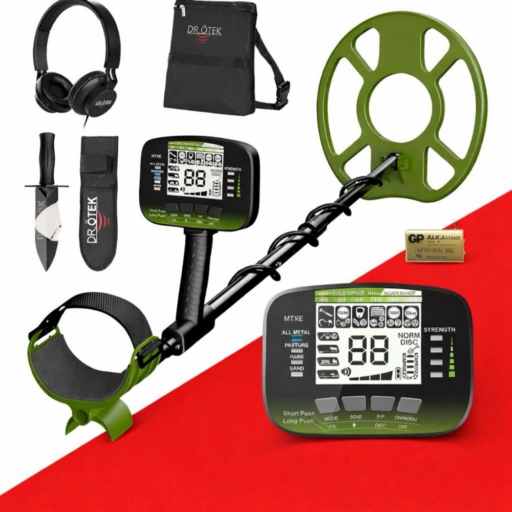 Green Metal Detector
